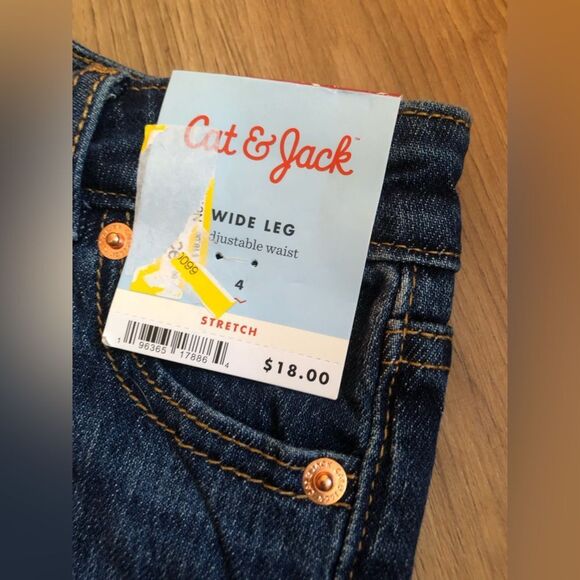 📳 Cat & Jack | Raw Cut Edge Jeans - Picture 2 of 4